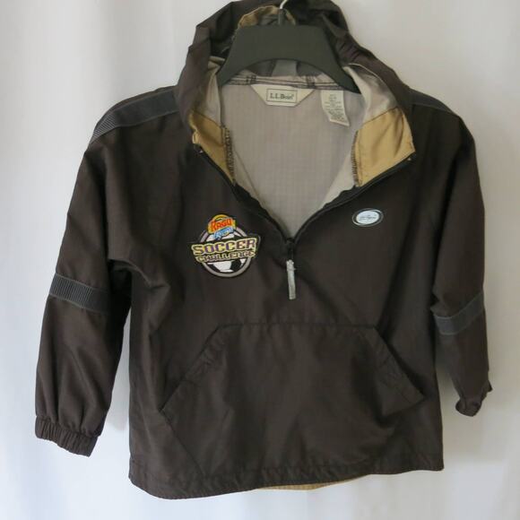 LL BEAN RAGU Express Soccer Challenge Hoodie Size XS/6 Kids Rain Polyester Black - Picture 3 of 13